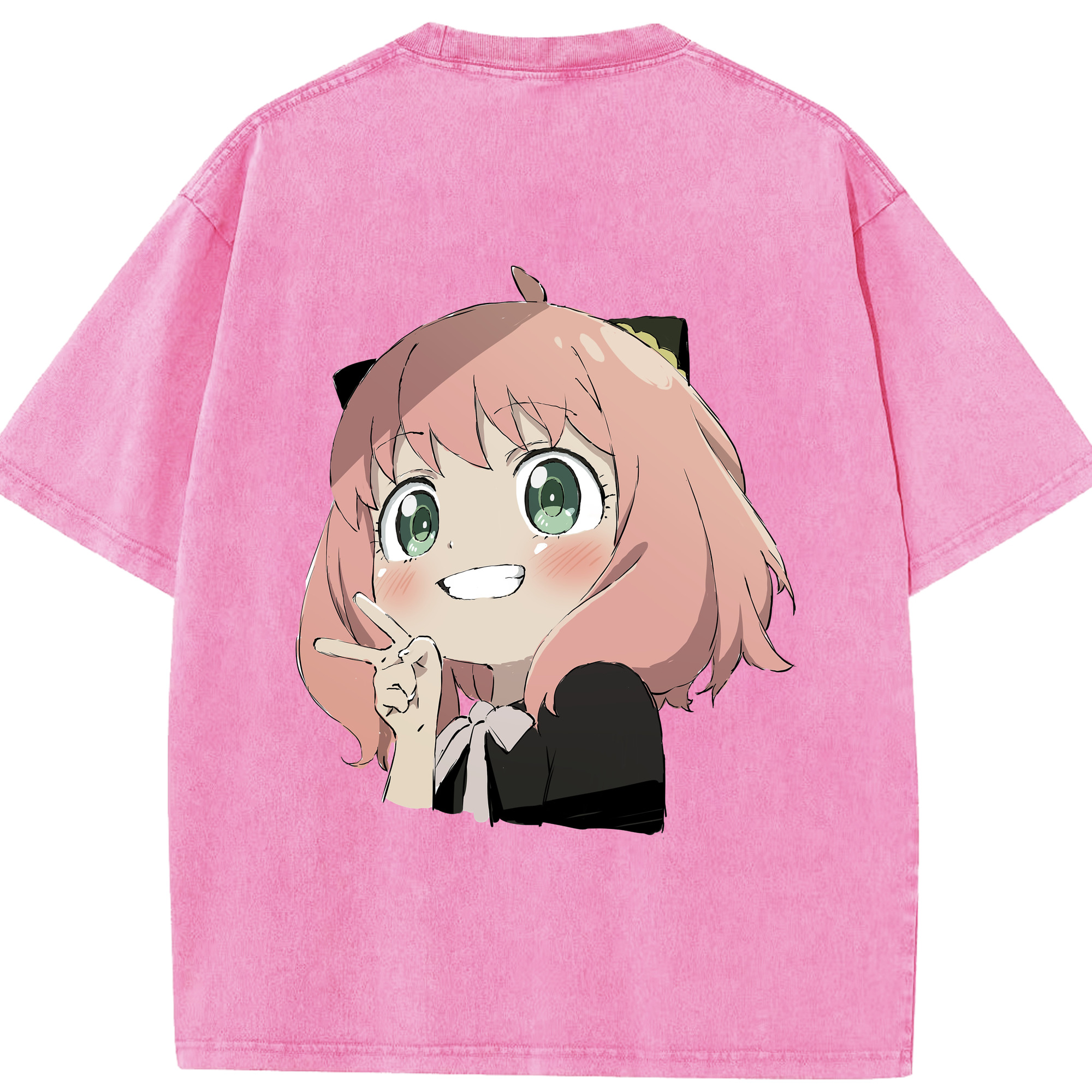 （画像用） SPY×FAMILY间谍家家酒 綿100% ヴィンテージ風 半袖Tシャツ（背面プリント）
